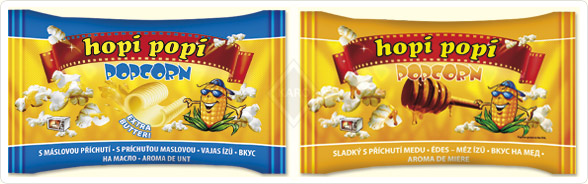 Popcorn Hopi-Popi o smaku masła oraz miodu